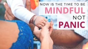 Now is the time to be mindful, not panic. Every day now feels like a year. It is so easy to want to slip into panic, fear, and anxiety. But being mindful helps to overcome this. #handfulofthoughts #mindfulness #mindful #mindfulmoneyweek