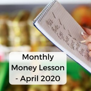 Monthly money mistake - April 2020 - Shopping with a list