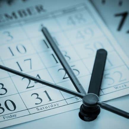 year-end recap 2020 clock with calendar background